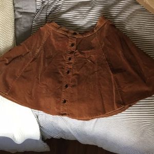 Suede skirt